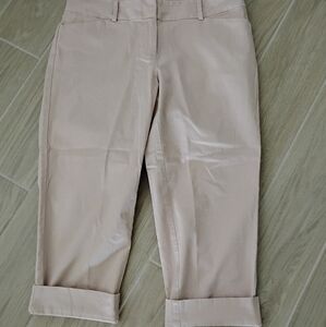 Loft Light Pink Cropped Pants
